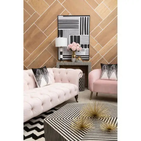 Louxor Pink Velvet Round Armchair - Arm Chair