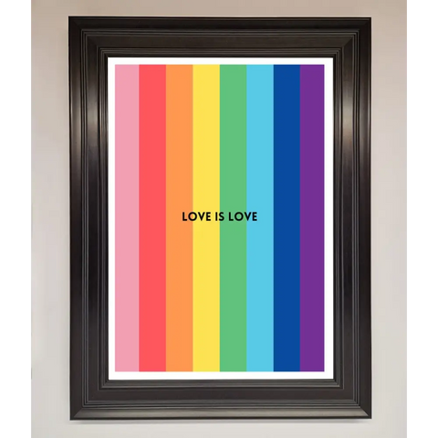 Love Is Love Framed Print - A1 (59.4 x 84.1 cm) / Matt Black - Framed Print