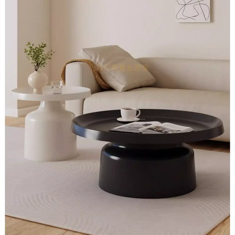 Lucas Coffee Table Set, White & Black｜ DC Concept