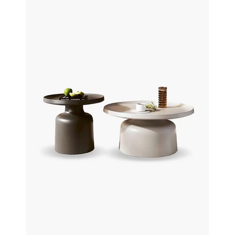Lucas Coffee Table Set, White & Black｜ DC Concept