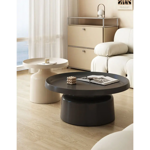 Lucas Coffee Table Set, White & Black｜ DC Concept