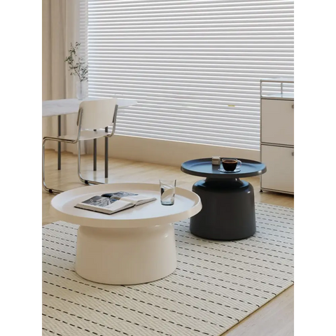 Lucas Coffee Table Set, White & Black｜ DC Concept