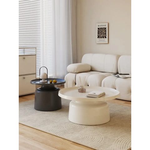 Lucas Coffee Table Set, White & Black｜ DC Concept