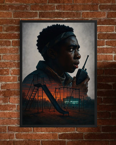 Lucas - Stranger Things Poster