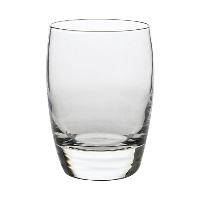 Clear glass luigi bormioli whisky tumblers with sturdy curved base and smooth walls perfect for whisky lovers