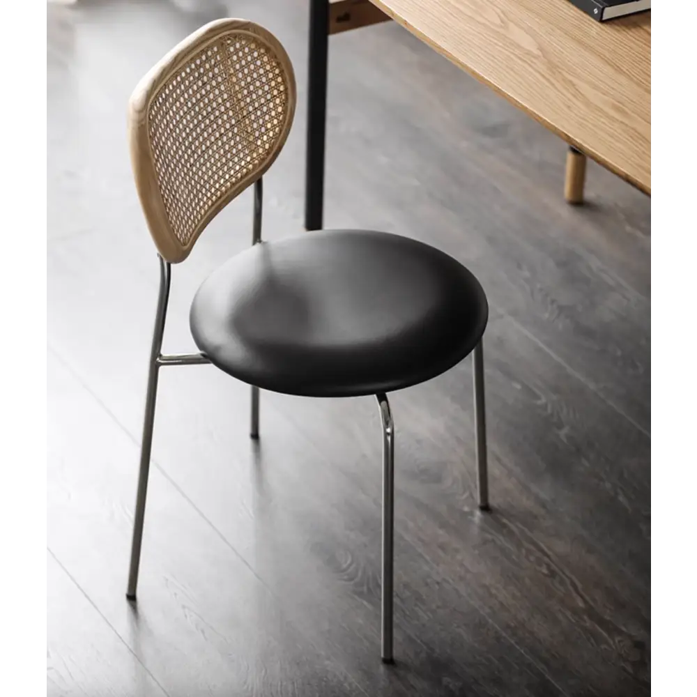 Luna Rattan Dining Chair, Oak｜ DC Concept