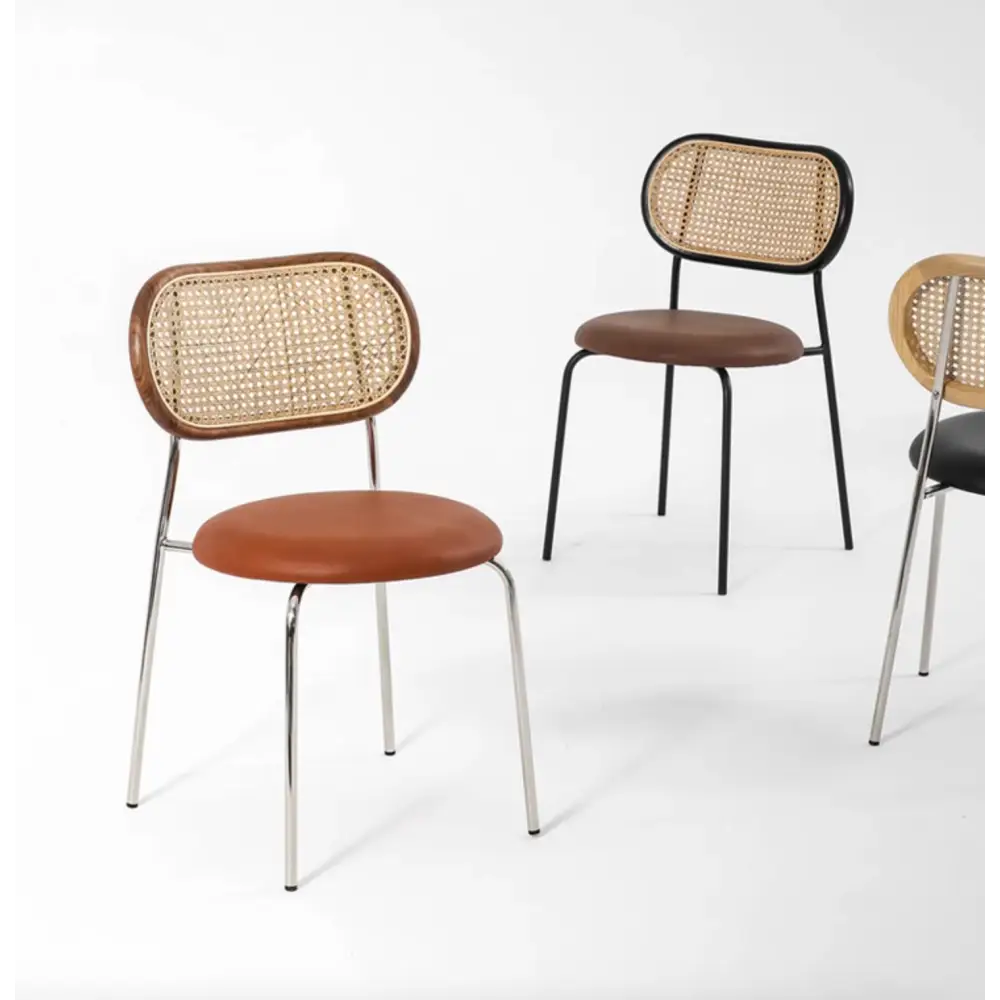 Luna Rattan Dining Chair, Oak｜ DC Concept