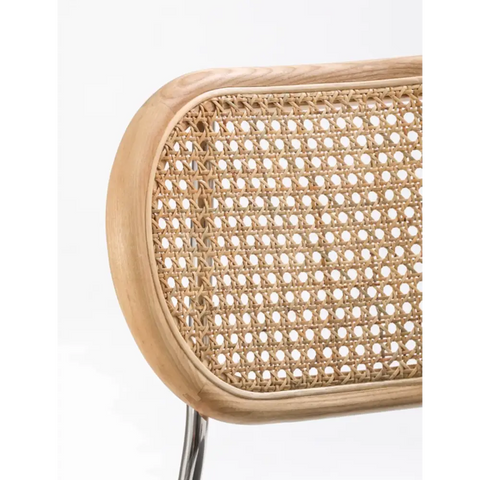 Luna Rattan Dining Chair, Oak｜ DC Concept