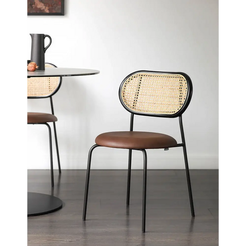 Luna Rattan Dining Chair, Oak｜ DC Concept