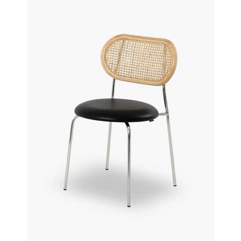 Luna Rattan Dining Chair, Oak｜ DC Concept