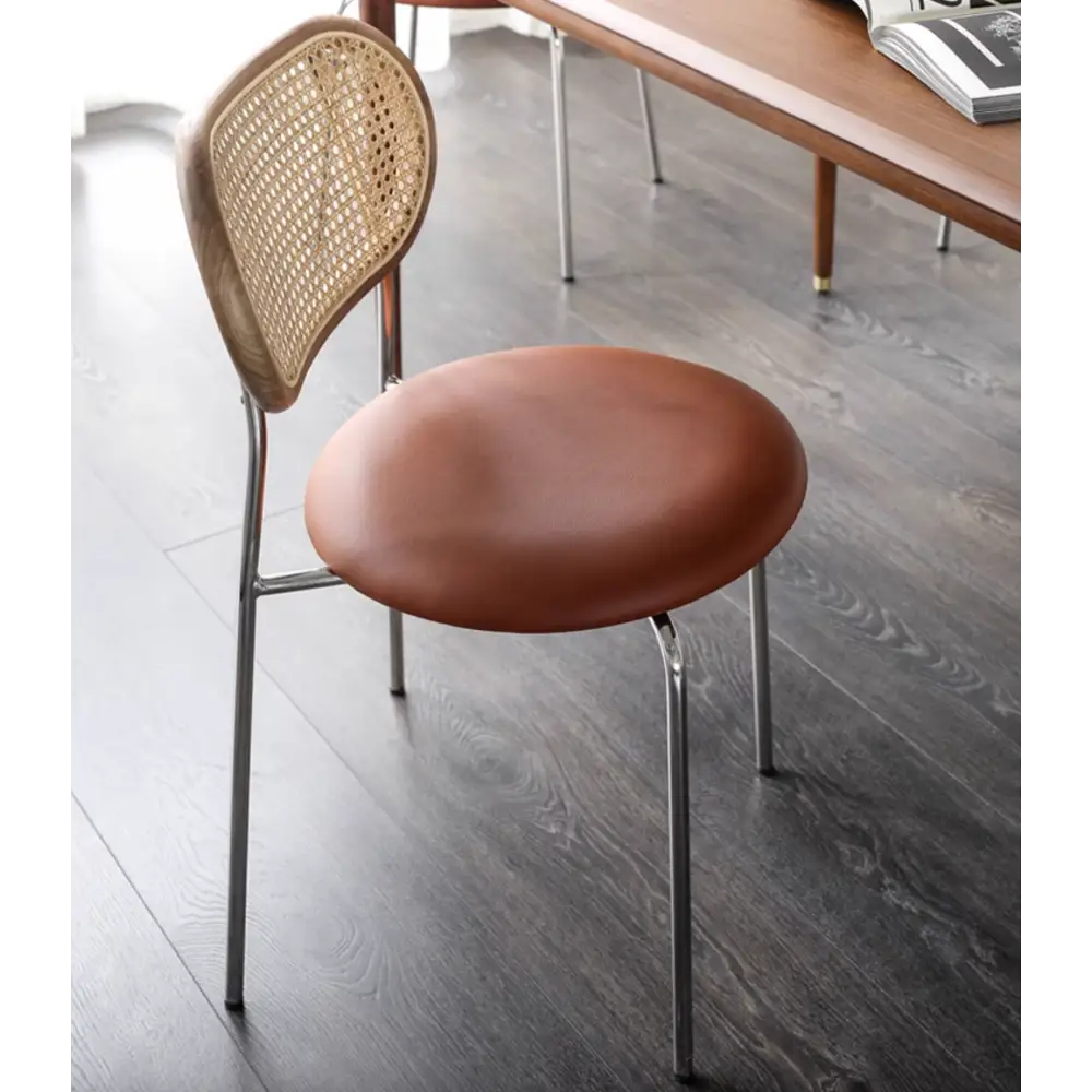 Luna Rattan Dining Chair, Oak｜ DC Concept