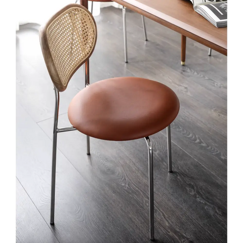 Luna Rattan Dining Chair, Oak｜ DC Concept