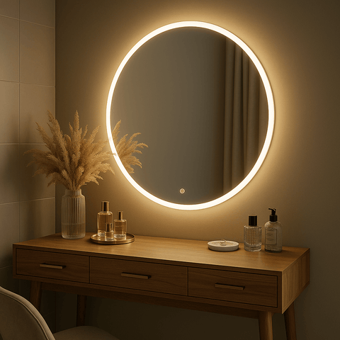 Ava Round Wall Mounted Mirror 80cm