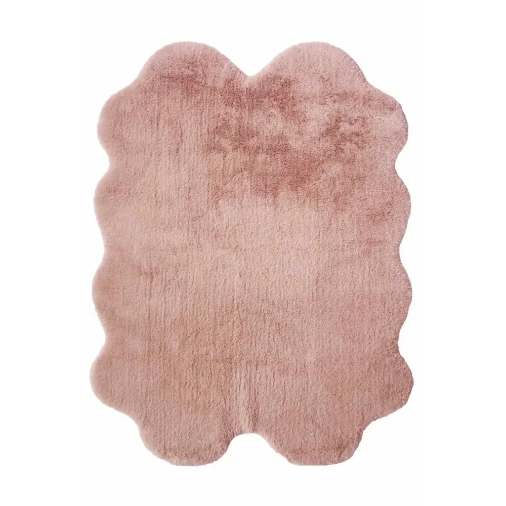 Luxury Fur Shaggy Rug – Ultra-Soft Geometric - 105X140 cm / Pink - Rugs