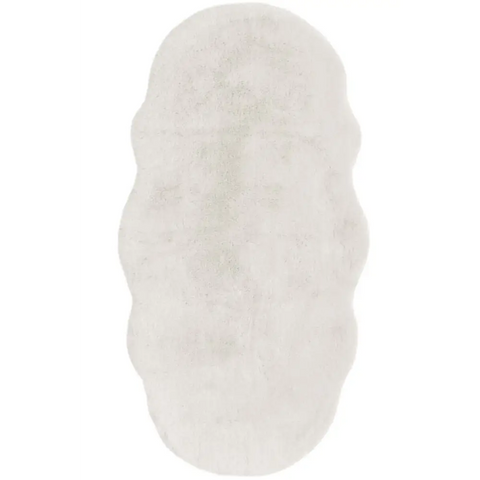 Luxury Fur Shaggy Rug – Ultra-Soft Geometric - 70X140 cm / Cream - Rugs