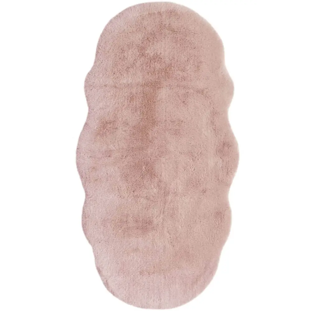 Luxury Fur Shaggy Rug – Ultra-Soft Geometric - 70X140 cm / Pink - Rugs