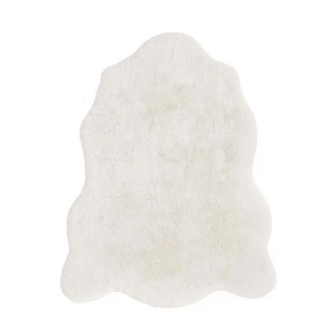 Luxury Fur Shaggy Rug – Ultra-Soft Geometric - 70X90 cm / Cream - Rugs