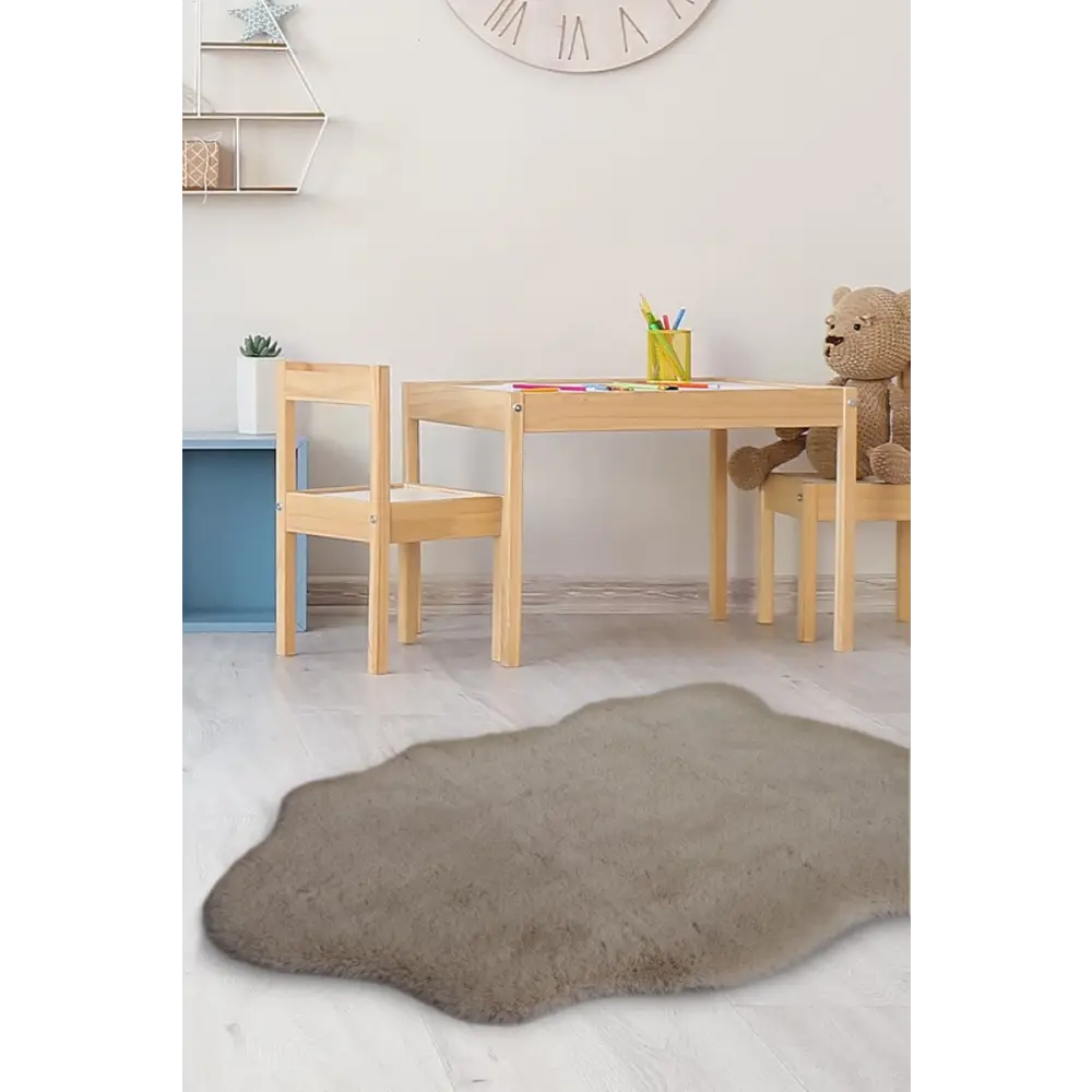 Luxury Fur Shaggy Rug – Ultra-Soft Geometric - Rugs