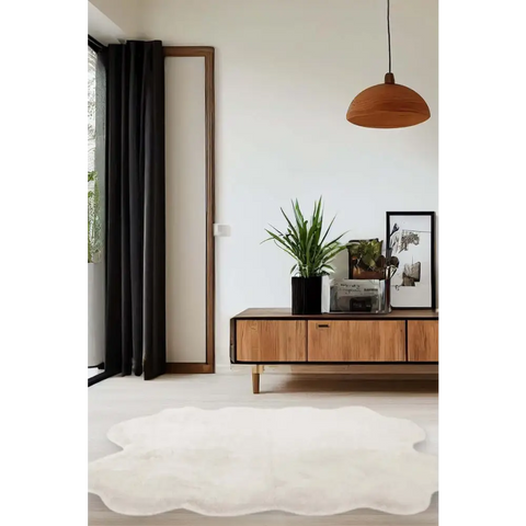 Luxury Fur Shaggy Rug – Ultra-Soft Geometric - Rugs