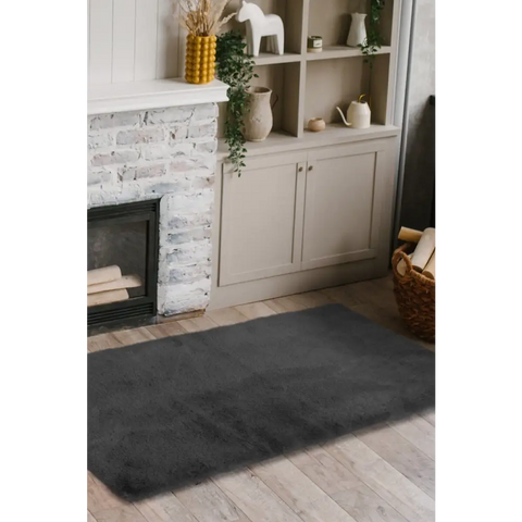 Luxury Fur Shaggy Rug – Ultra-Soft Geometric - Rugs
