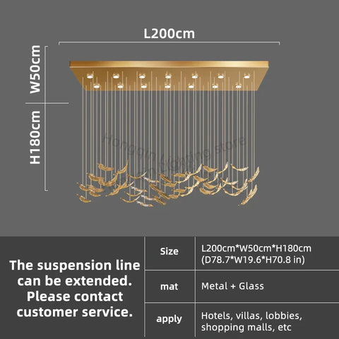 Luxury glass led chandelier with gold metallic finish glass panels and hanging bird-shaped ornaments for elegant decor