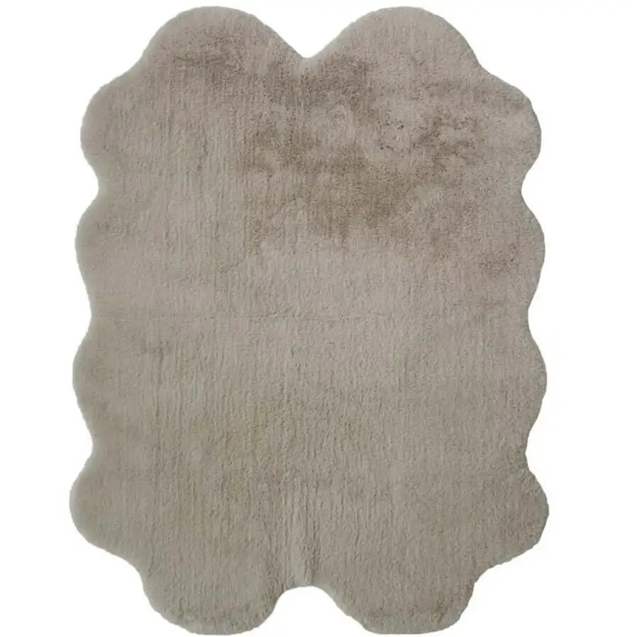Luxury Natural Faux Fur Rug - 105X140 cm - Rugs