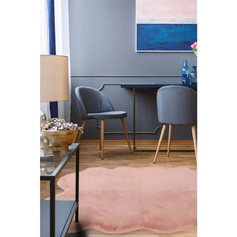 Luxury Pink Faux Fur Rug - Rugs