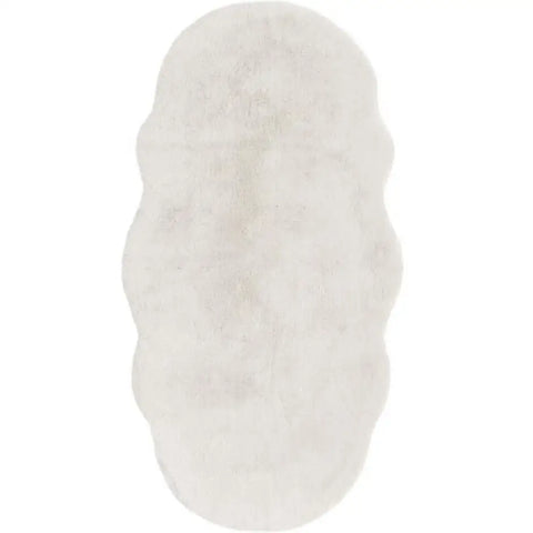Luxury White Faux Fur Rug - 70X140 cm - Rugs