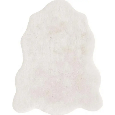 Luxury White Faux Fur Rug - 70X90 cm - Rugs