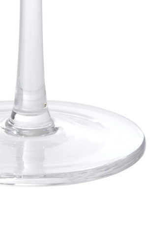 Clear glass base of lyle set four cocktail glasses with smooth rounded shape and thin stem for elegant drinks