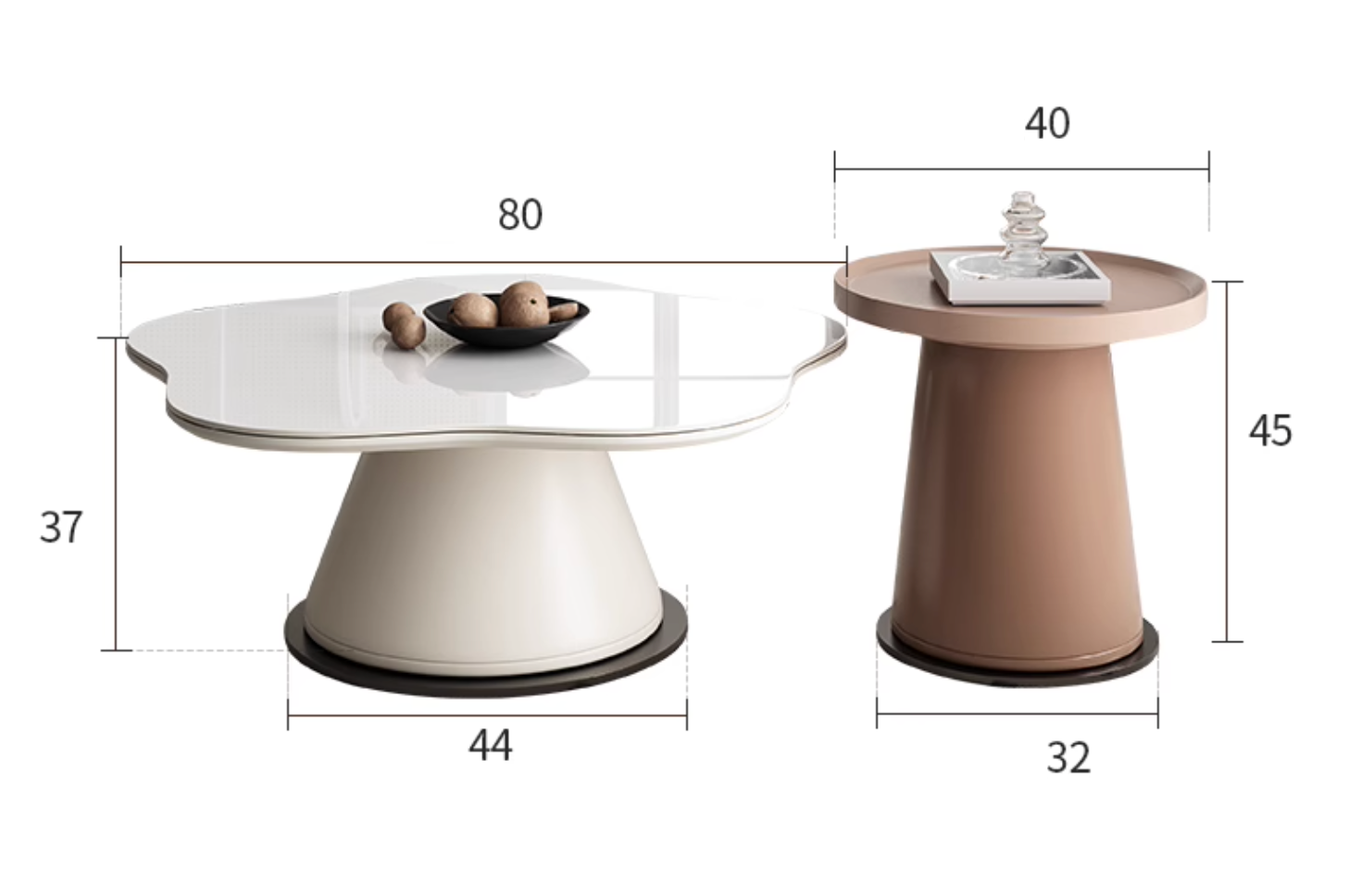 Modern lynn blossoms coffee table with sleek white glass top and beige tapered base offer financing and shipping cost options