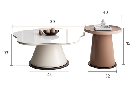 Modern lynn blossoms coffee table with sleek white glass top and beige tapered base offer financing and shipping cost options