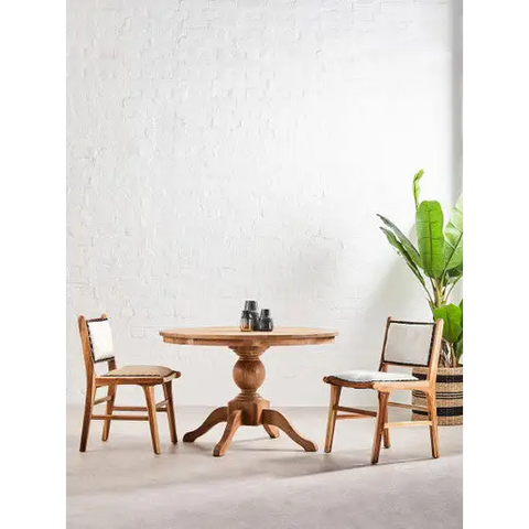 Lyon American Oak Wood Dining Table