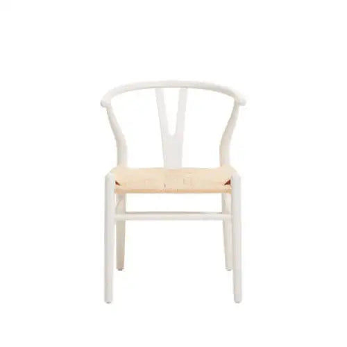 Lyon Wishbone Antique White Chair - Dining Chair