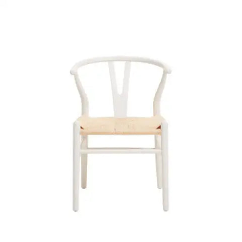 Lyon Wishbone Antique White Chair - Dining Chair