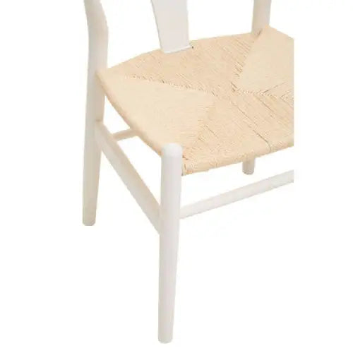 Lyon Wishbone Antique White Chair - Dining Chair