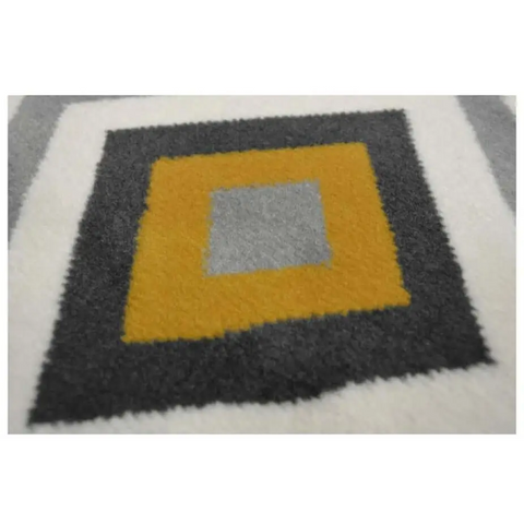 Maestro Geometric Yellow Rug | 3658 GB12 - Rugs