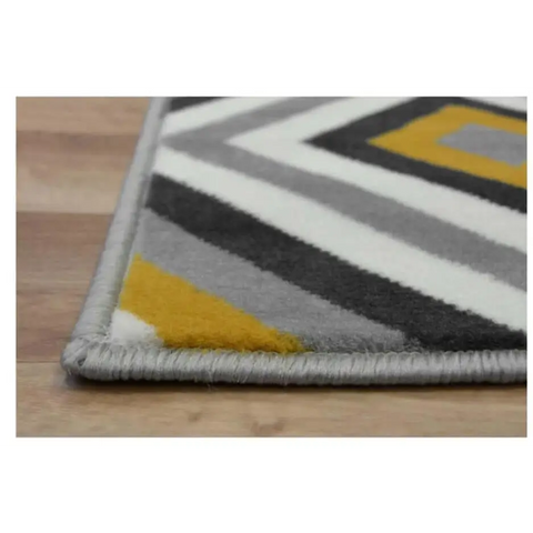 Maestro Geometric Yellow Rug | 3658 GB12 - Rugs