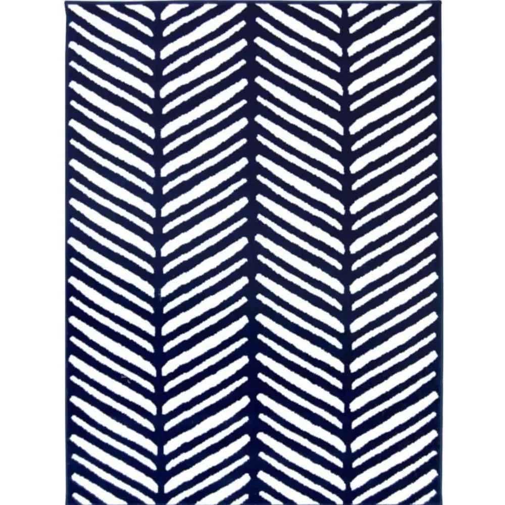 Maestro Herringbone Blue Rug - 80X150 cm - Rugs