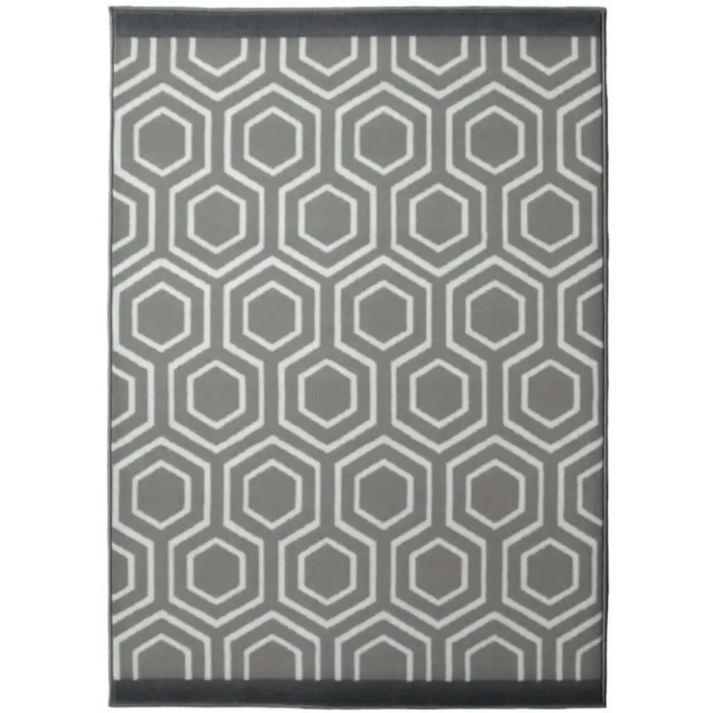 Maestro Honeycomb Grey Rug | 3035 WS25 - 80X150 cm - Rugs