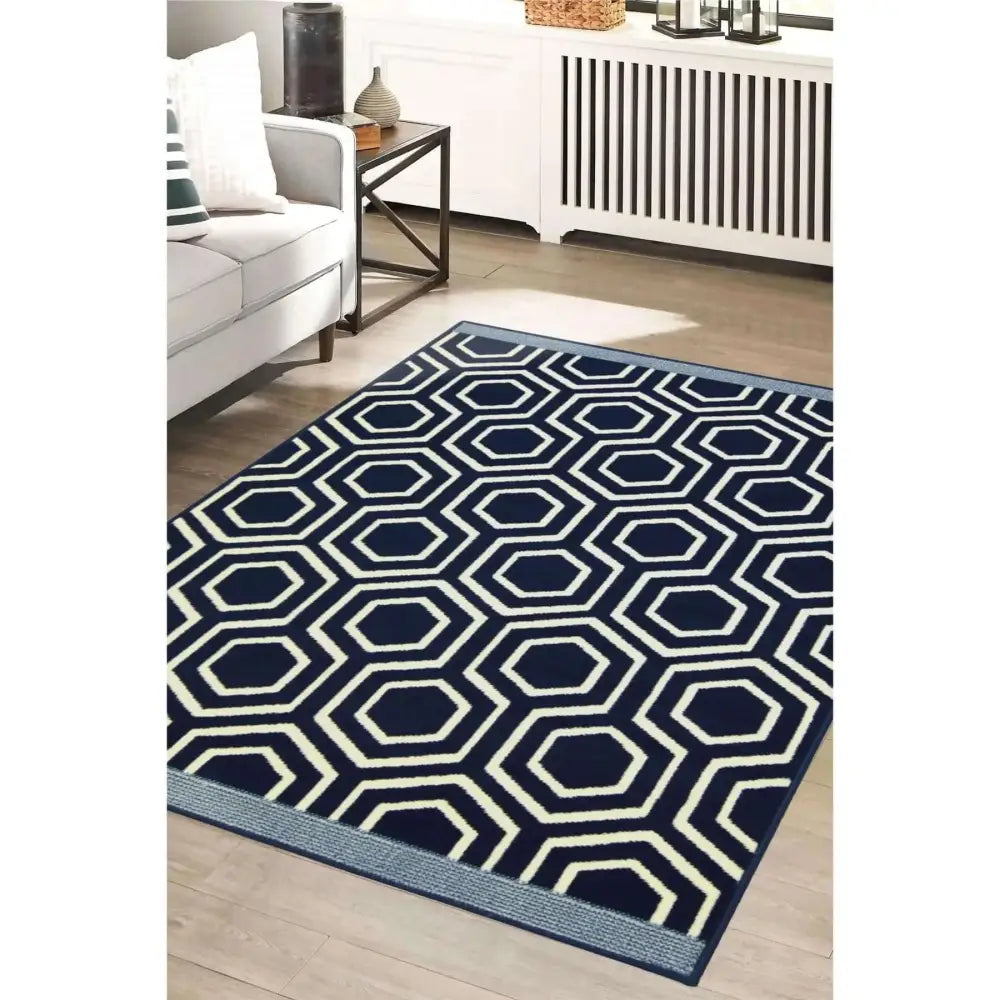 Maestro Honeycomb Navy Rug | 3035 X011 - Rugs