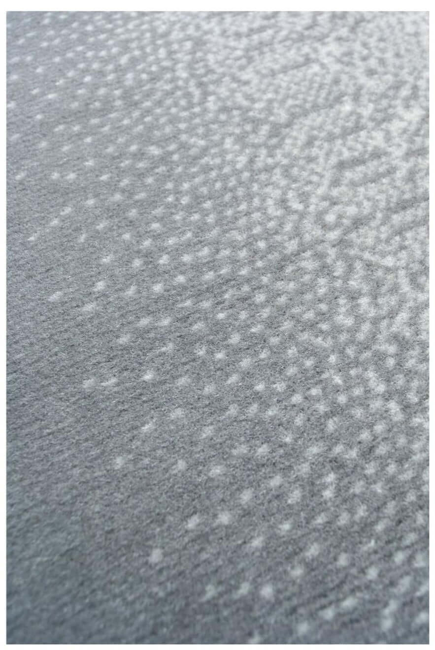 Maestro ombre grey rug with gray textured fabric and subtle small white dot pattern for stylish home decor