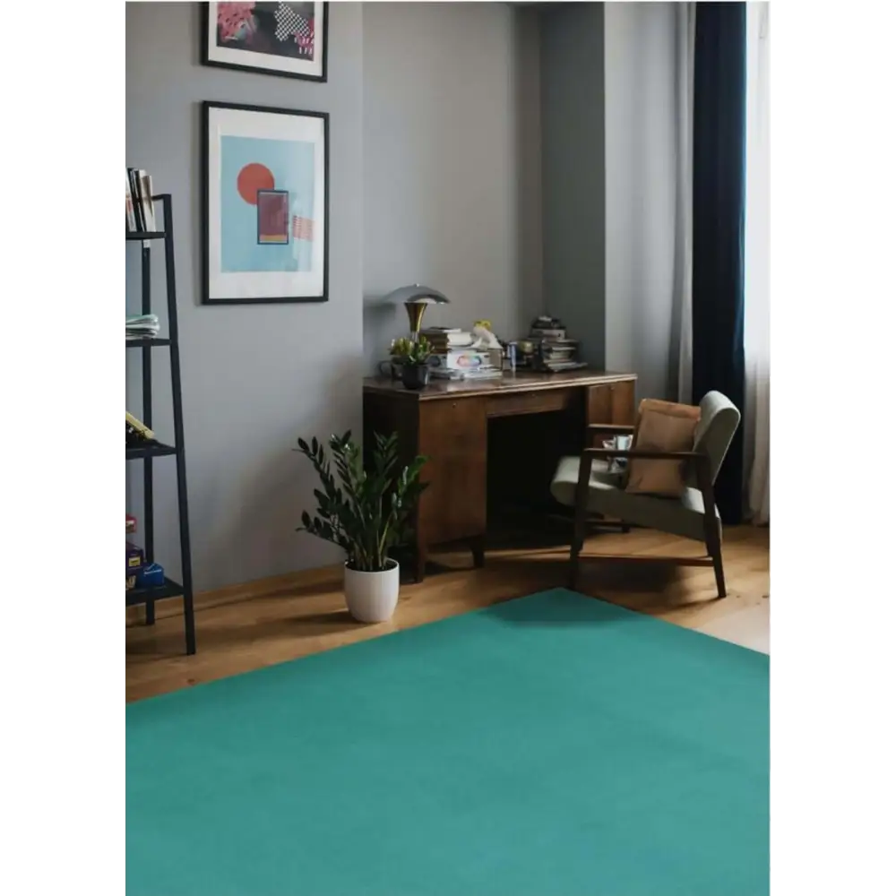 Maestro Solid Duck Egg Blue Rug - Rugs