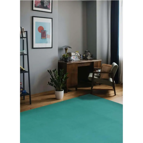 Maestro Solid Duck Egg Blue Rug - Rugs