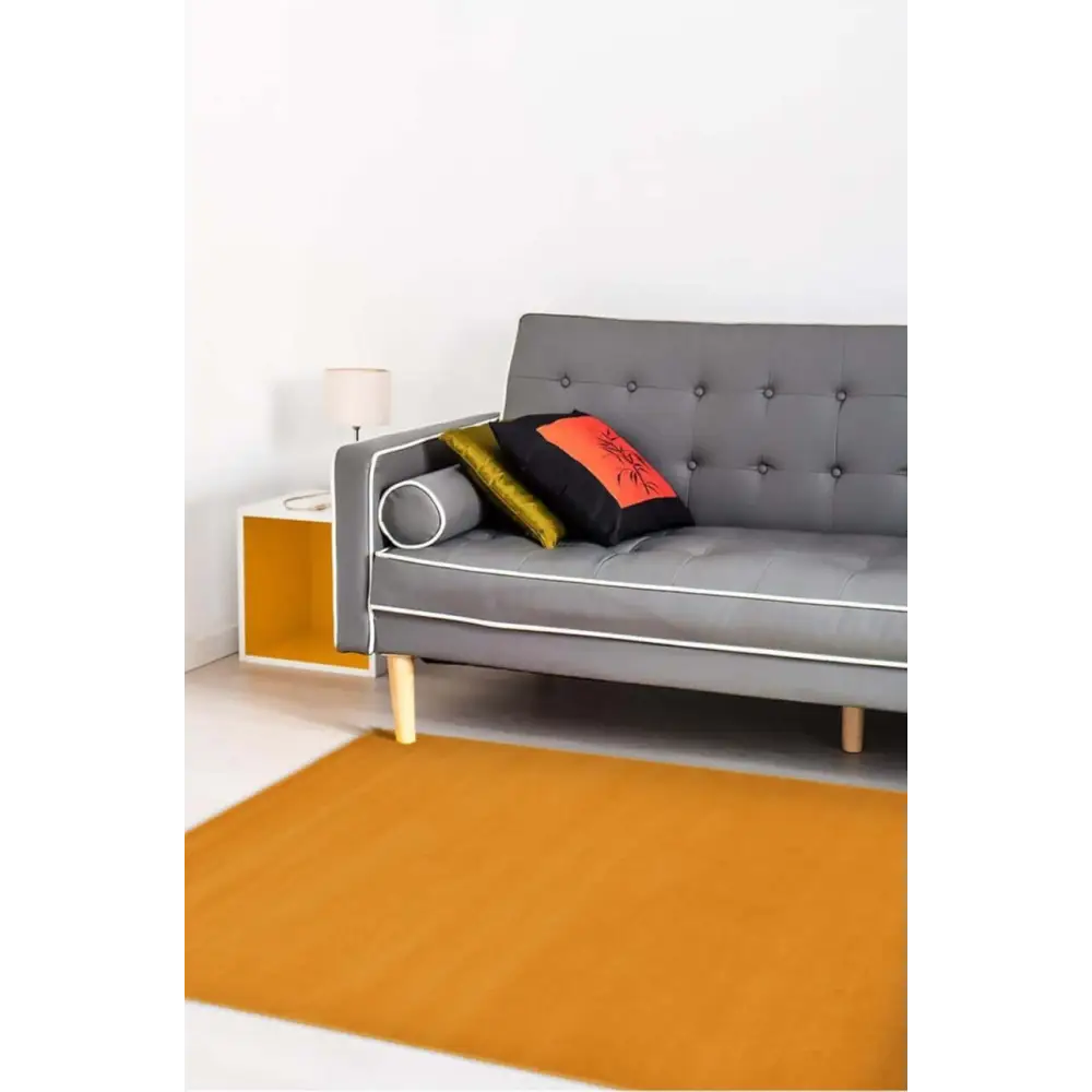 Maestro Solid Ochre Rug - Rugs