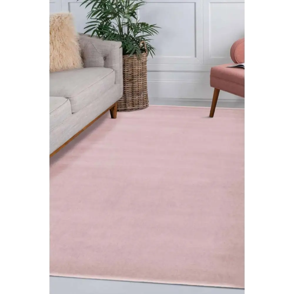 Maestro Solid Pink Rug - Rugs