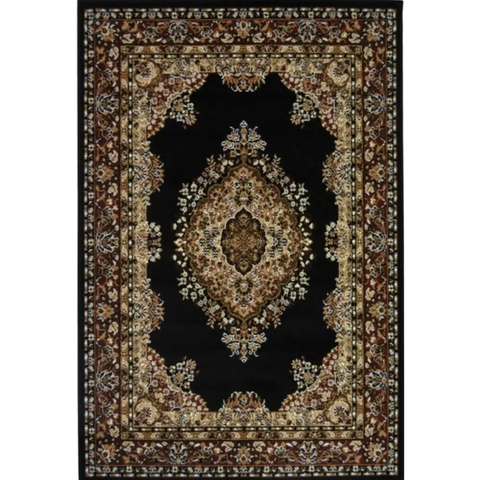 Maestro Traditional Black Rug | 4470 B11 - 80X150 cm - Rugs