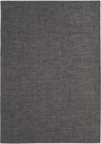 Dark grey magic outdoor rug with a woven textured grid pattern perfect for outdoor use