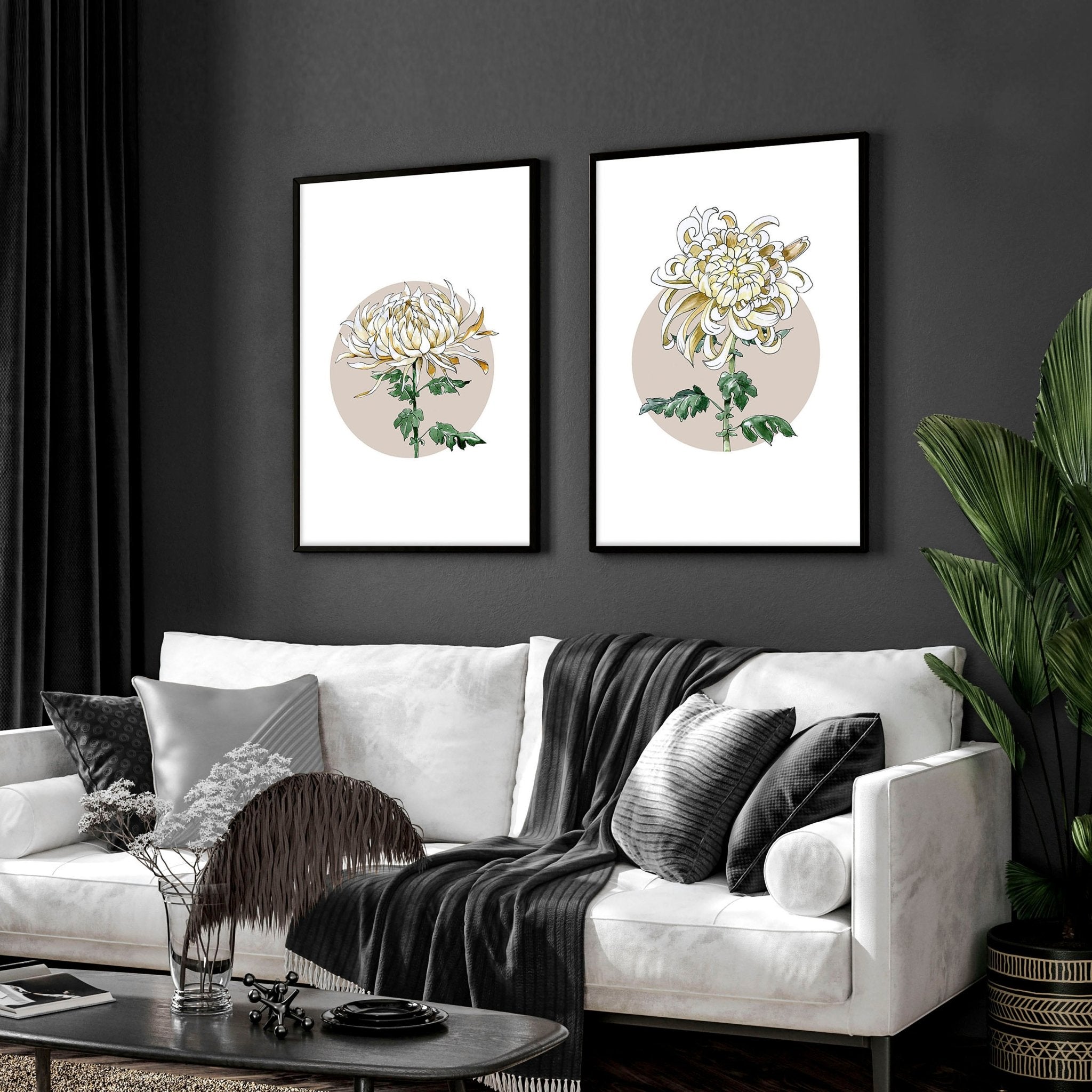 Magnolia Painting | set of 2 wall art prints