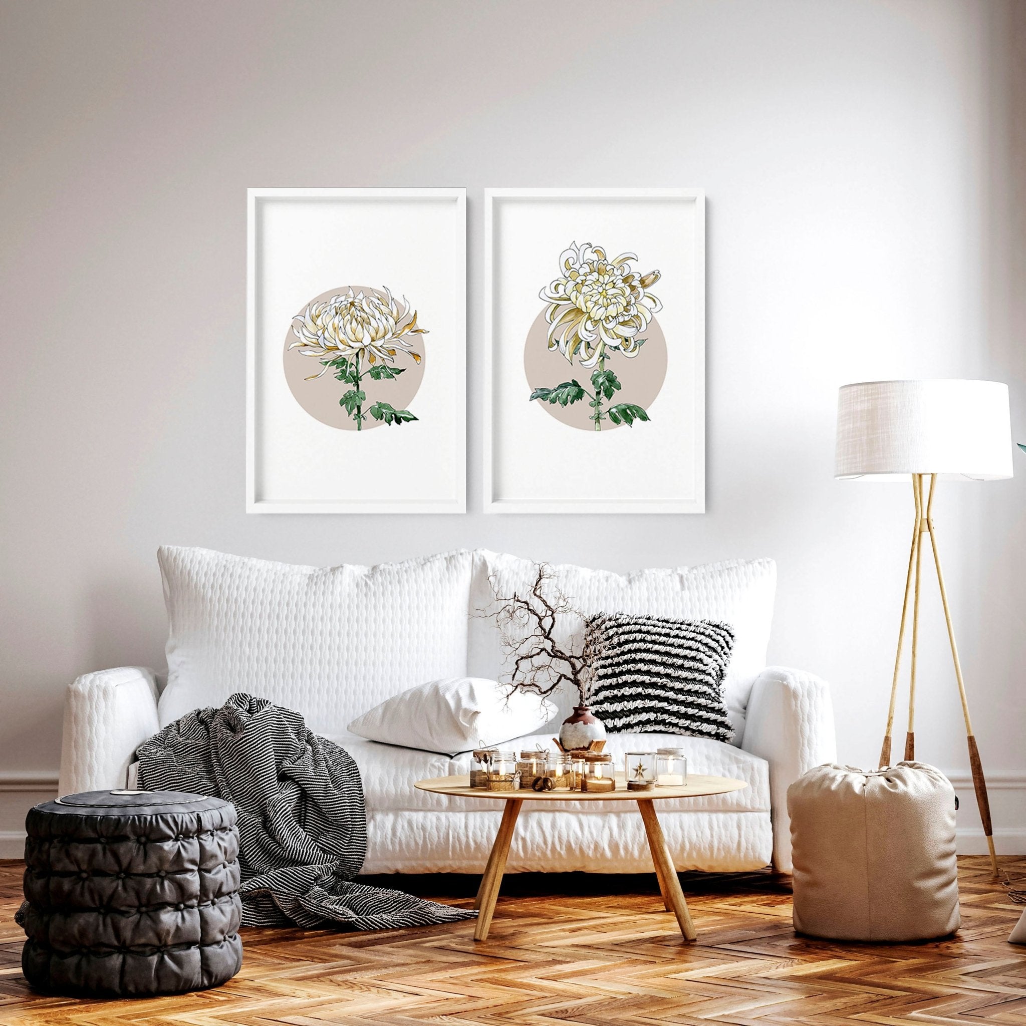 Magnolia Painting | set of 2 wall art prints